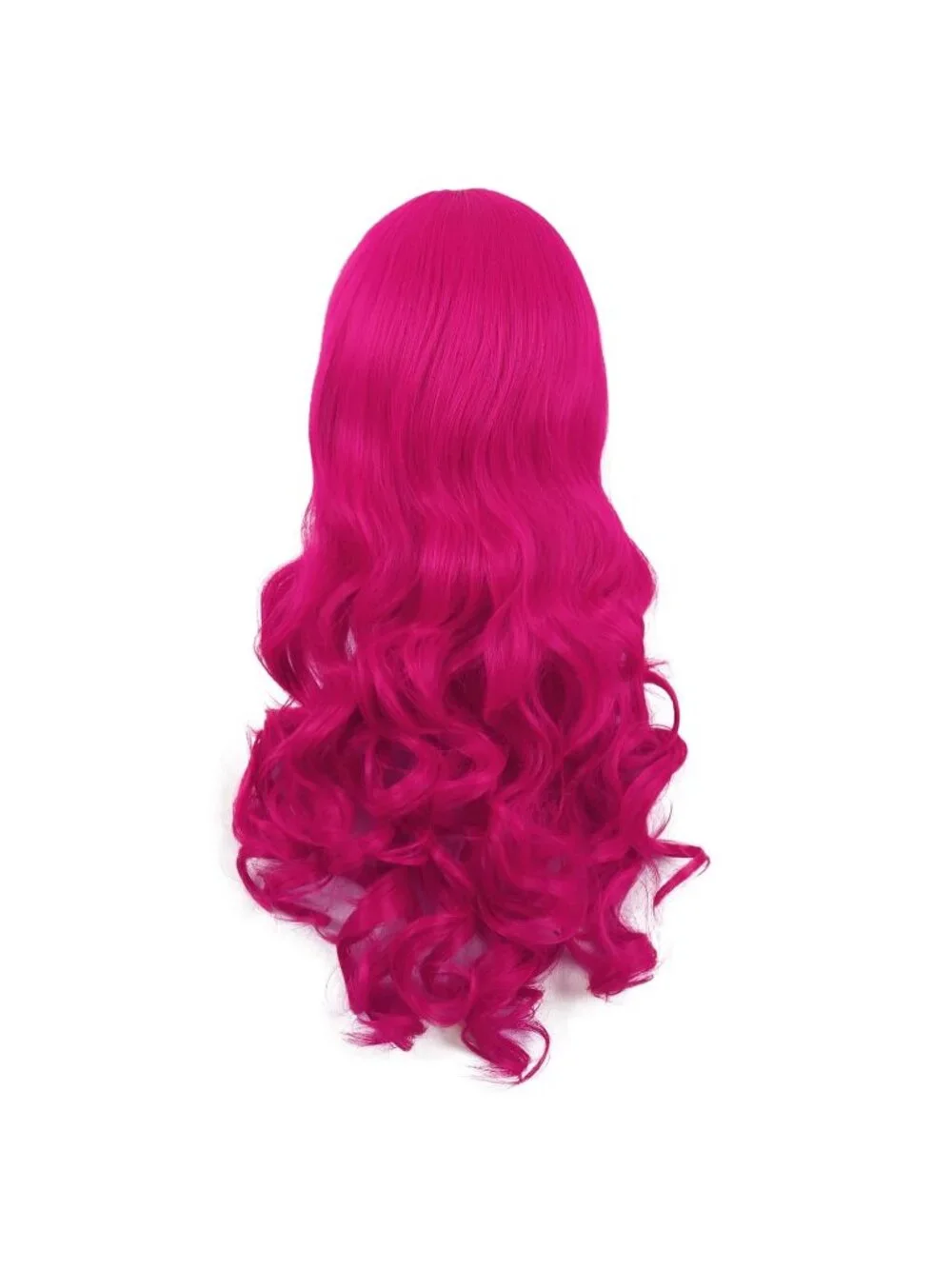 Women's Hot Pink 28 Inch Lolita Long Curly 2 Ponytails Clip On Cosplay Wigs